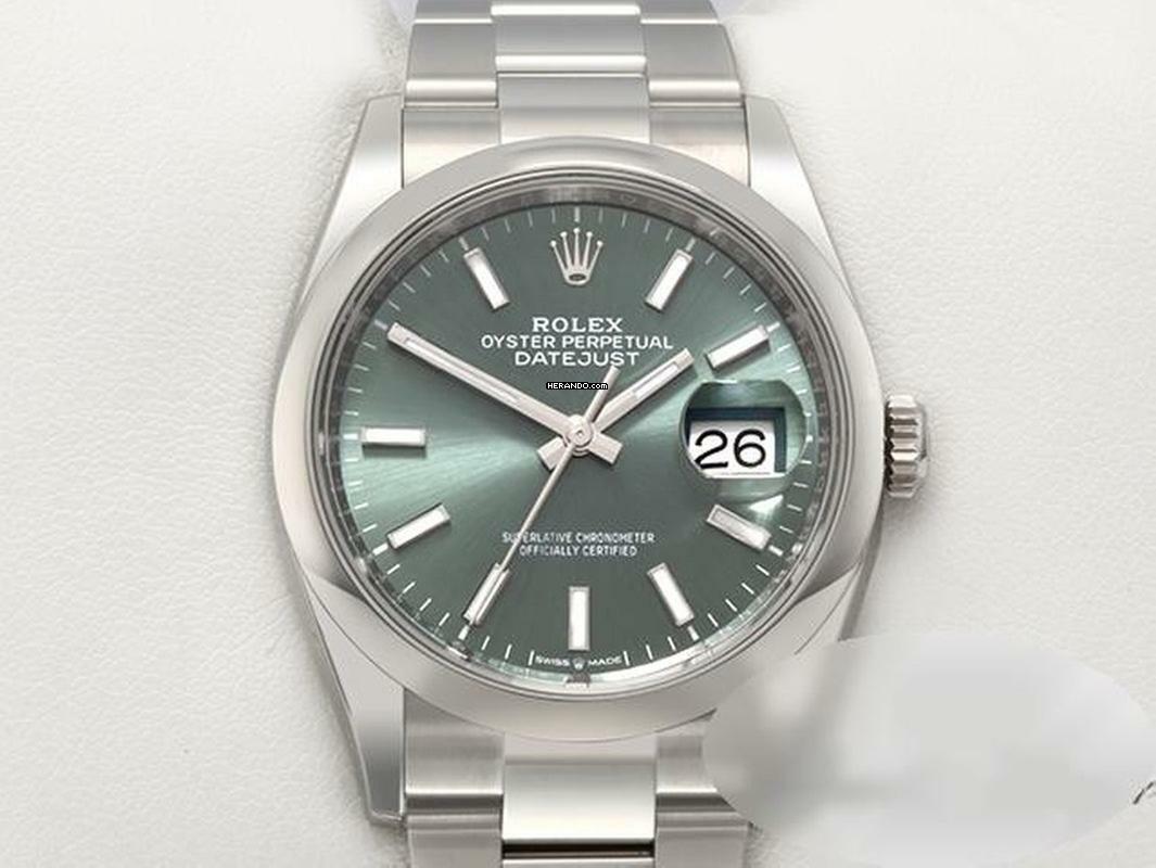 Rolex Datejust 36 36mm 126200 2023 Edelstahl Automatik Herrenuhr Damenuhr Stahl