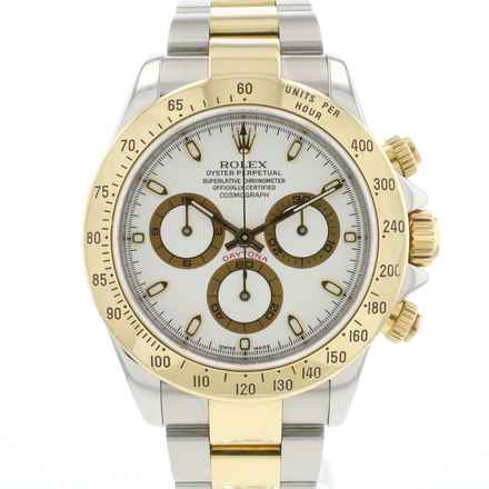  Rolex Daytona Steel Gold White Dial 