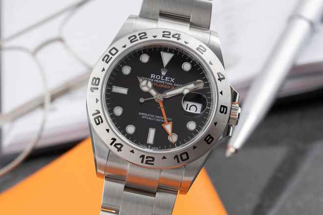  Rolex Explorer II Automatik Edelstahl Herrenuhr Ref. 226570 Box & Papiere 2022 