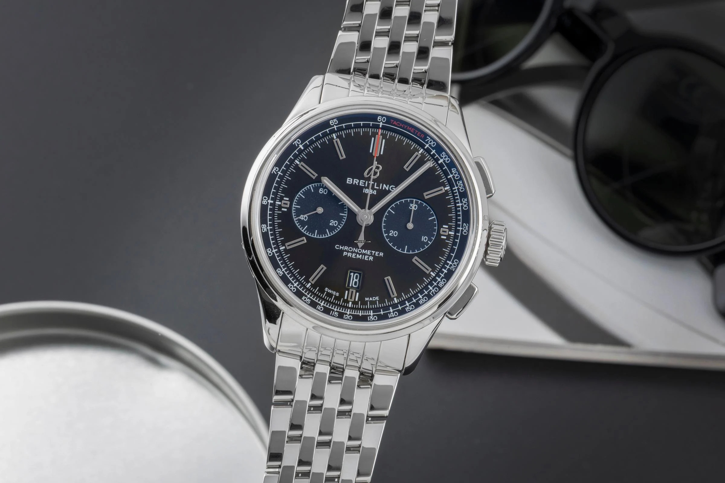 Breitling for Bentley Premier B01 Green Dial Chronograph 42 Bentley Automatik Ref. AB0118