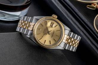 Thumbnail von Rolex Datejust 36 Oyster Perpetual Stahl / Gold Automatik Ref. 16013 Klassiker