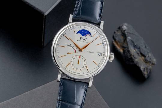  IWC Portofino Handaufzug Mondphase Handaufzug Stahl Ref. IW516401 B&P 2024 