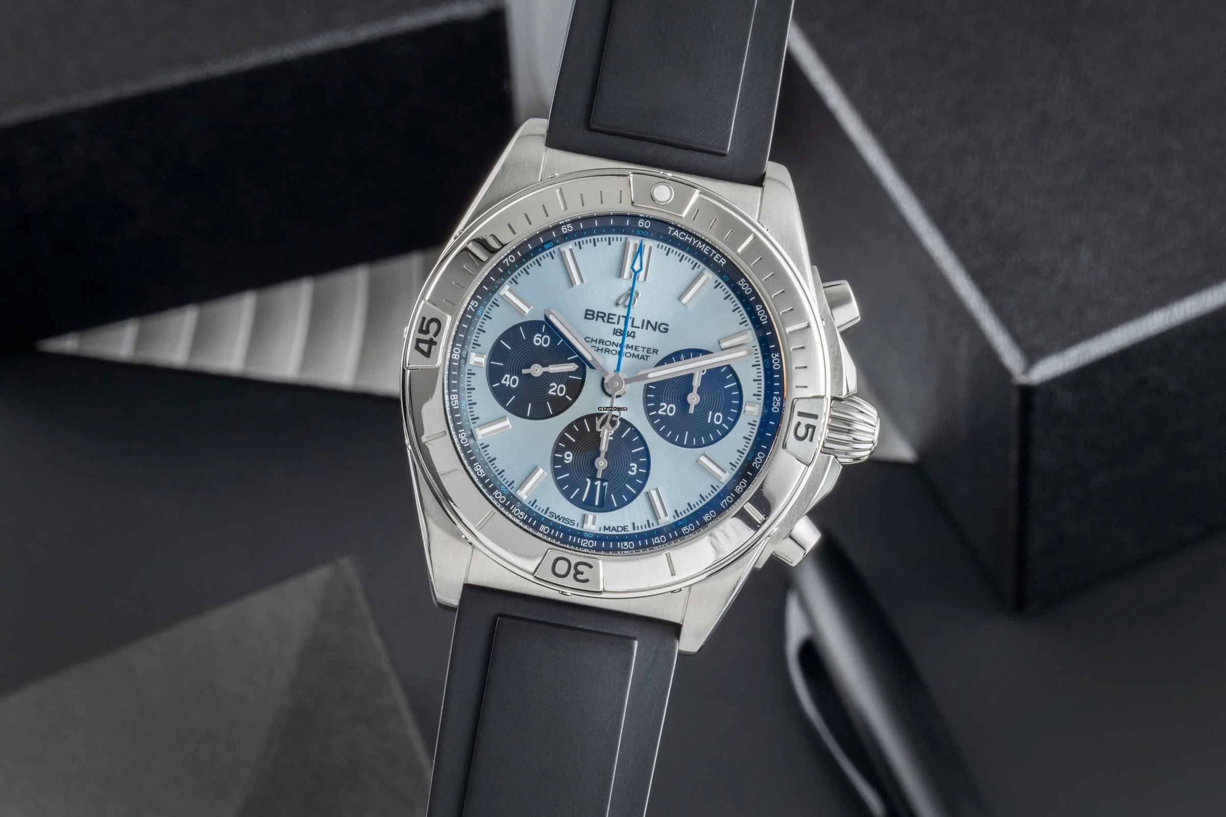 Breitling Chronomat Chronograph Stahl / Platin Ref. PB0134101C1S2 B&P 2022