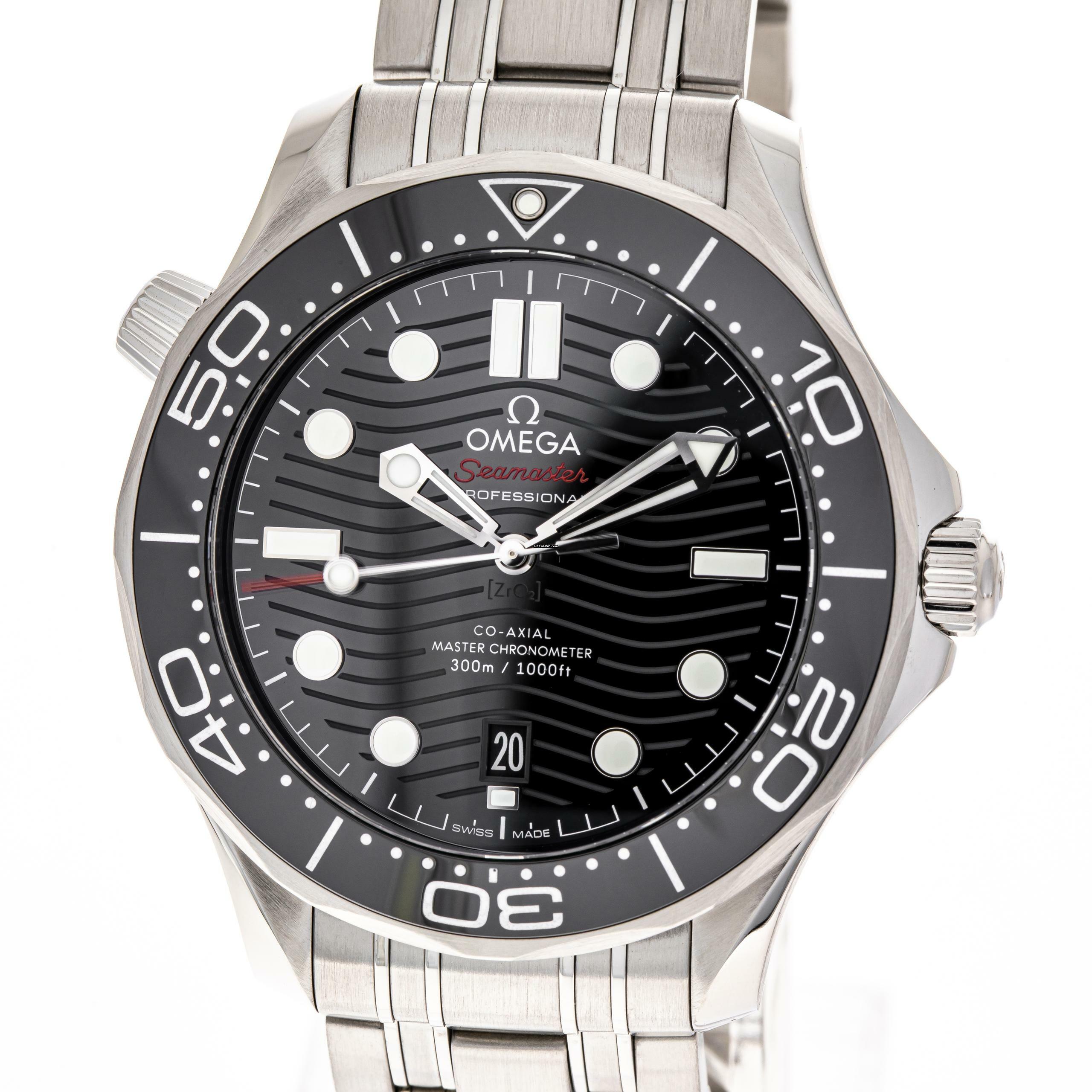  Omega Seamaster Diver 300 M Black 42 – 210.30.42.20.01.001 – NEW & Unworn – 2025 Full Set 