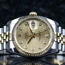 Thumbnail von Rolex Datejust 36 Steel Gold - Champagne Diamond - like New - 06/2011