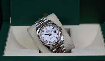 Thumbnail von Rolex Datejust 36 Steel Rosé - White Roman - like New - Fullset - 06/2015