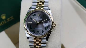 Thumbnail von Rolex Datejust 36 Steel Gold - Wimbledon - like New - Fullset - 05/2022