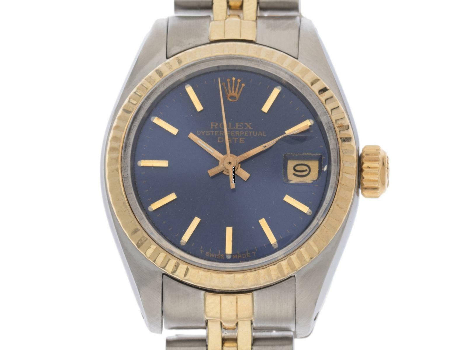  Rolex Oyster Perpetual Lady Date open 6/9 Ref.6917 1976 Box&Beschreibung sehr gut Vintage 