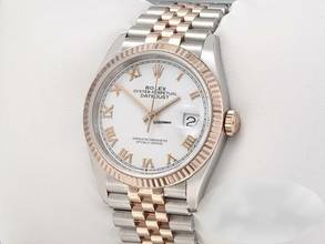 Thumbnail von Rolex Datejust 36 36mm 126231 2020 Edelstahl Rosegold 750 Automatik Stainless Steel 18kt Rose Gold Jubilé-band Chronometer Oyster White Dial