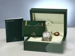 Thumbnail von Rolex Datejust 36 36mm 116244 2011 Stahl Weissgold 750 Wave Diamanten Automatik Stainless Steel 18kt White Gold Jubilé-band Chronometer Oyster