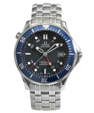  Omega Seamaster Diver 300 M GMT Co-Axial Chronometer Ref. 2535.80.00 