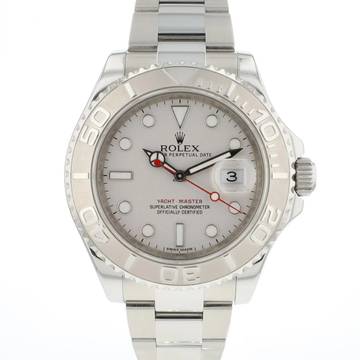  Rolex Yacht-Master 40 Steel Platinum Dial 