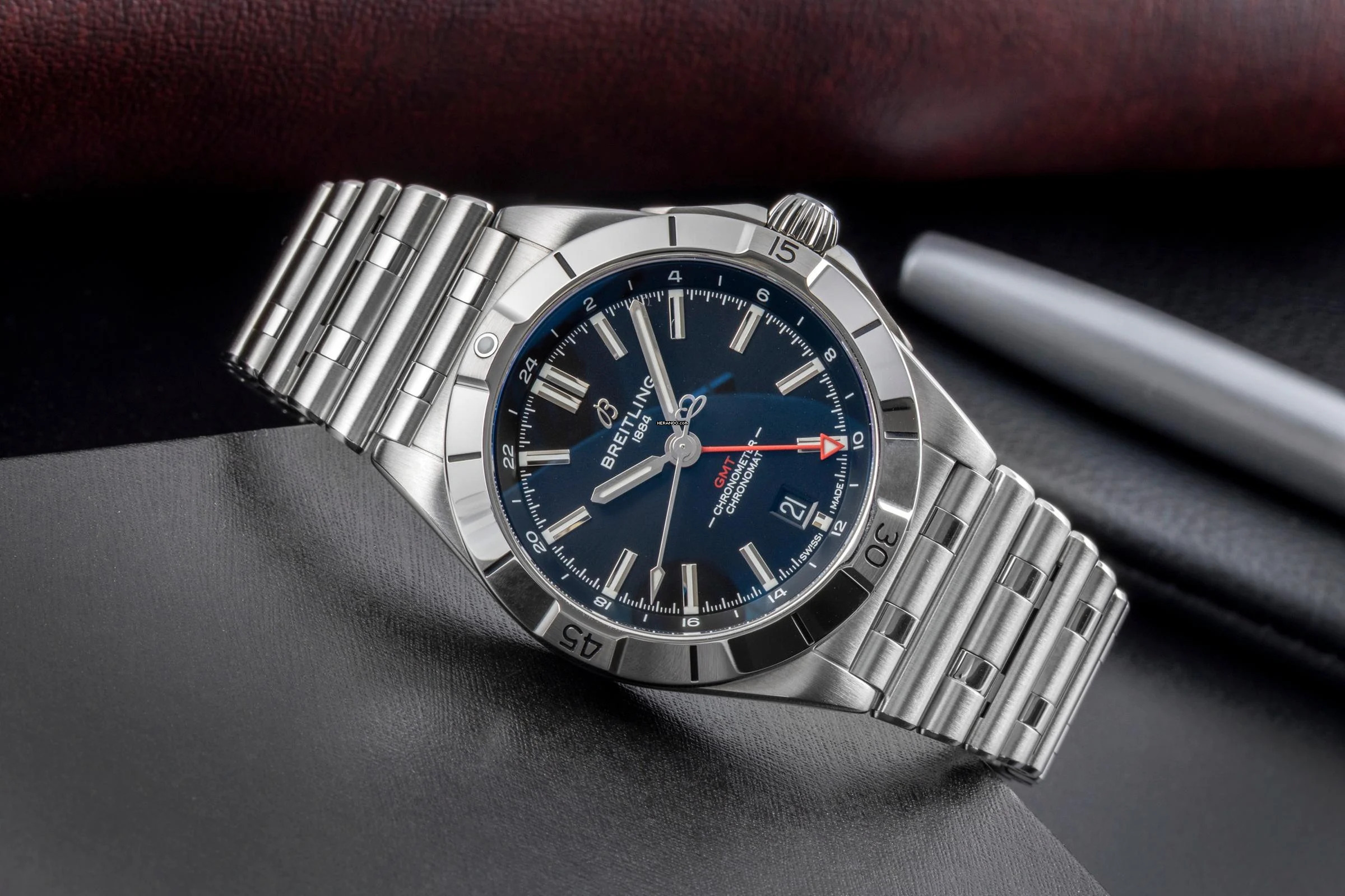 Breitling Chronomat GMT 40 Stahl Automatik Ref. A32398101B1A1 Box & Papiere