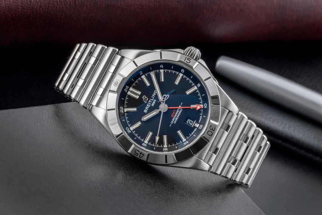  Breitling Chronomat GMT 40 Stahl Automatik Ref. A32398101B1A1 Box & Papiere 