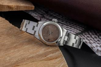 Thumbnail von Rolex Oyster Perpetual Edelstahl Automatik Damenuhr Ref. 67180 Papiere