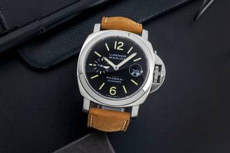 Thumbnail von Panerai Luminor Marina Automatic Datum Edelstahl Herrenuhr Ref. PAM00104