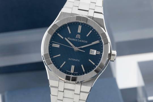  Maurice Lacroix AIKON Stahl Automatik Herrenuhr Ref. AI6008-SS002-430 B&P 2018 