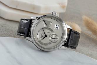 Thumbnail von Glashütte Original PanoReserve Edelstahl Handaufzug Herrenuhr Ref. 65-01-02-02-04 B&P