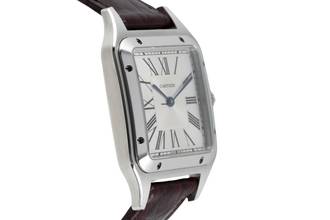 Thumbnail von Cartier Santos Dumont Edelstahl Herrenuhr Ref. WSSA0022 Box & Papiere