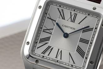 Thumbnail von Cartier Santos Dumont Edelstahl Herrenuhr Ref. WSSA0022 Box & Papiere