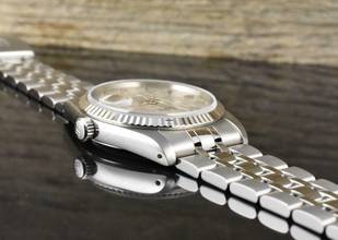 Thumbnail von Tudor Prince Date 74034 NOS / UNGETRAGEN - Silver Linen Dial - Full Set