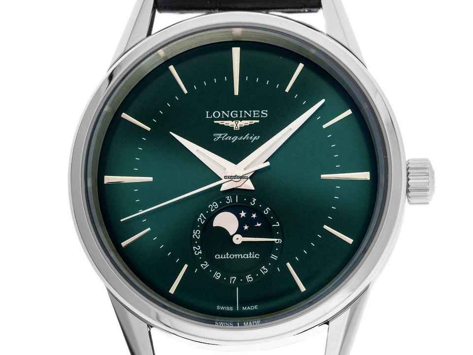  Longines Flagship Heritage Mondphase Ref.L4.815.4.02.2 2025 Full Set Ungetragen 