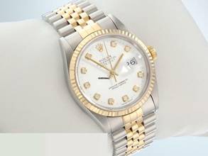 Thumbnail von Rolex Datejust 36 36mm 16233 2003 Diamanten Stahl Gelbgold 750 Automatik Gold