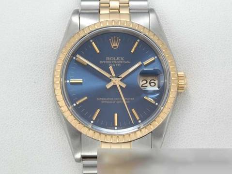  Rolex Oyster Perpetual Date Stahl Gelbgold 750 Automatik 34 Mm 15223 Gold Medium 