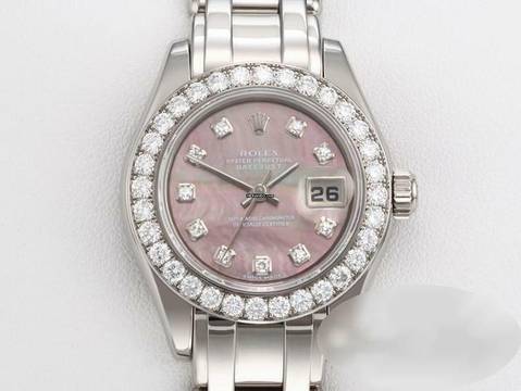  Rolex Lady-Datejust Pearlmaster 29 80299 Weissgold 750 Perlmutt Diamanten Automatik Lady 18kt White Gold Chronometer Oyster 