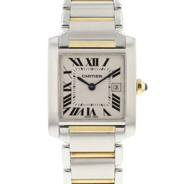  Cartier Tank Française MM Steel Gold Date 
