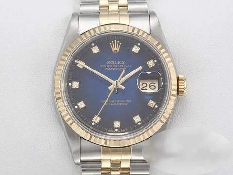 Rolex Datejust 36 36mm 16233 1993 Stahl Gelbgold 750 Diamanten Automatik Stainless Steel 18kt Yellow Gold Jubilé-band Chronometer Oyster 