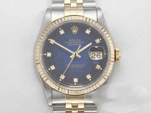  Rolex Datejust 36 36mm 16233 1993 Stahl Gelbgold 750 Diamanten Automatik Stainless Steel 18kt Yellow Gold Jubilé-band Chronometer Oyster 
