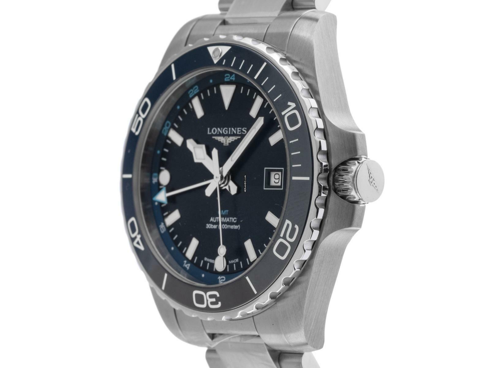  Longines HydroConquest GMT Ref.L3.890.4.96.6 2025 Full Set Ungetragen 