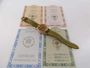 Thumbnail von Chronoswiss Opus Skeleton massiv 18 Karat Gelbgold mit allen Papieren wie Neu Selten Skeletiert original Papiere