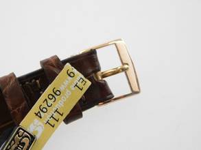 Thumbnail von Patek Philippe Gondolo massiv 18 Karat Gelbgold im Top Zustand 27 x 38mm Handaufzug Herrenuhr mit original Schließe