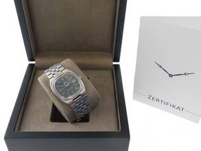 Thumbnail von Omega Seamaster Herrenuhr mit Stahlband schwarzes Zifferblatt von 1977 seltene Seamaster mit dem original Stahlband volle Länge