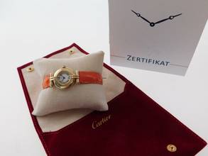 Thumbnail von Cartier Tank Vermeil Le Must Colisee Vermeil im Neu Zustand mit original Band und Schließe neues original Cartier Band und original Falschließe