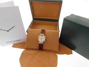 Thumbnail von IWC Da Vinci Chronograph Chrono Mondphase 3736 massiv 18 Kt Gelbgold mit massiv 18 Kt Gelbgold Schließe massiv 18 Kt Gelbgold mit original Krokoband und Schließe