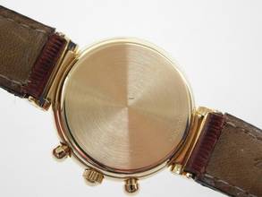 Thumbnail von IWC Da Vinci Chronograph Chrono Mondphase 3736 massiv 18 Kt Gelbgold mit massiv 18 Kt Gelbgold Schließe massiv 18 Kt Gelbgold mit original Krokoband und Schließe