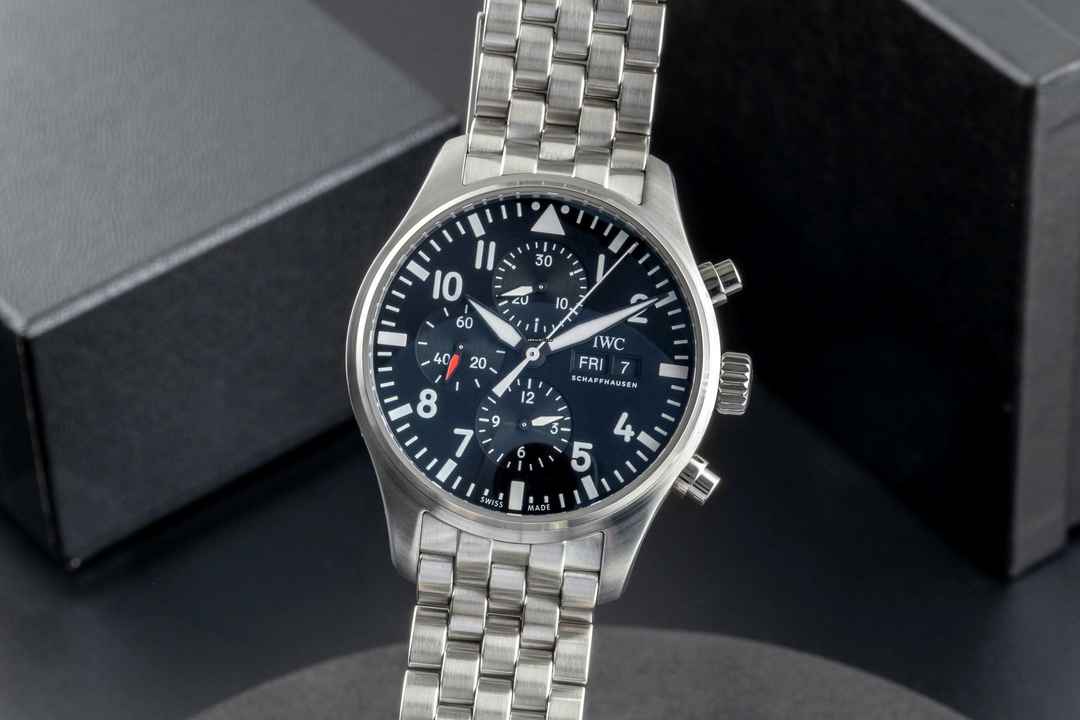  IWC Fliegeruhr Chronograph Fliegerchronograph Chronograph Stahl Automatik Herrenuhr Ref. IW377710 
