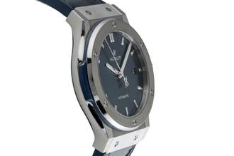 Thumbnail von Hublot Classic Fusion Blue Titan Automatik Herrenuhr 542.NX.7170.LR B&P