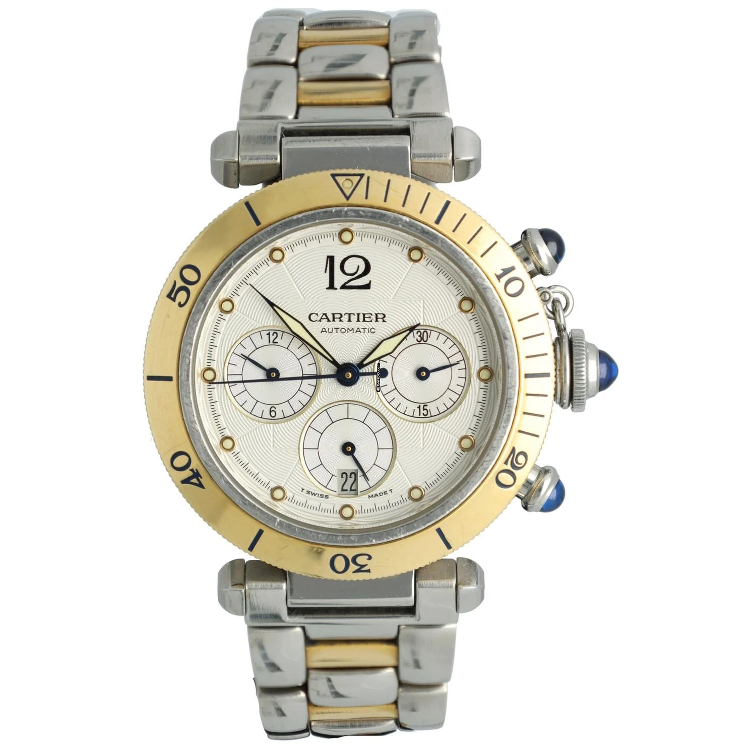 Cartier Pasha Chronograph Gold/Steel Ref.2113