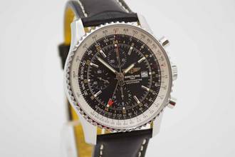Thumbnail von Breitling Navitimer World deutsche Auslieferung im perfekten Fullset aus 2019
