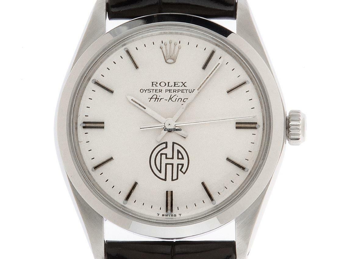  Rolex Air King Precision Ref.5500 1979 GA Zifferblatt original Box sehr gut Vintage 