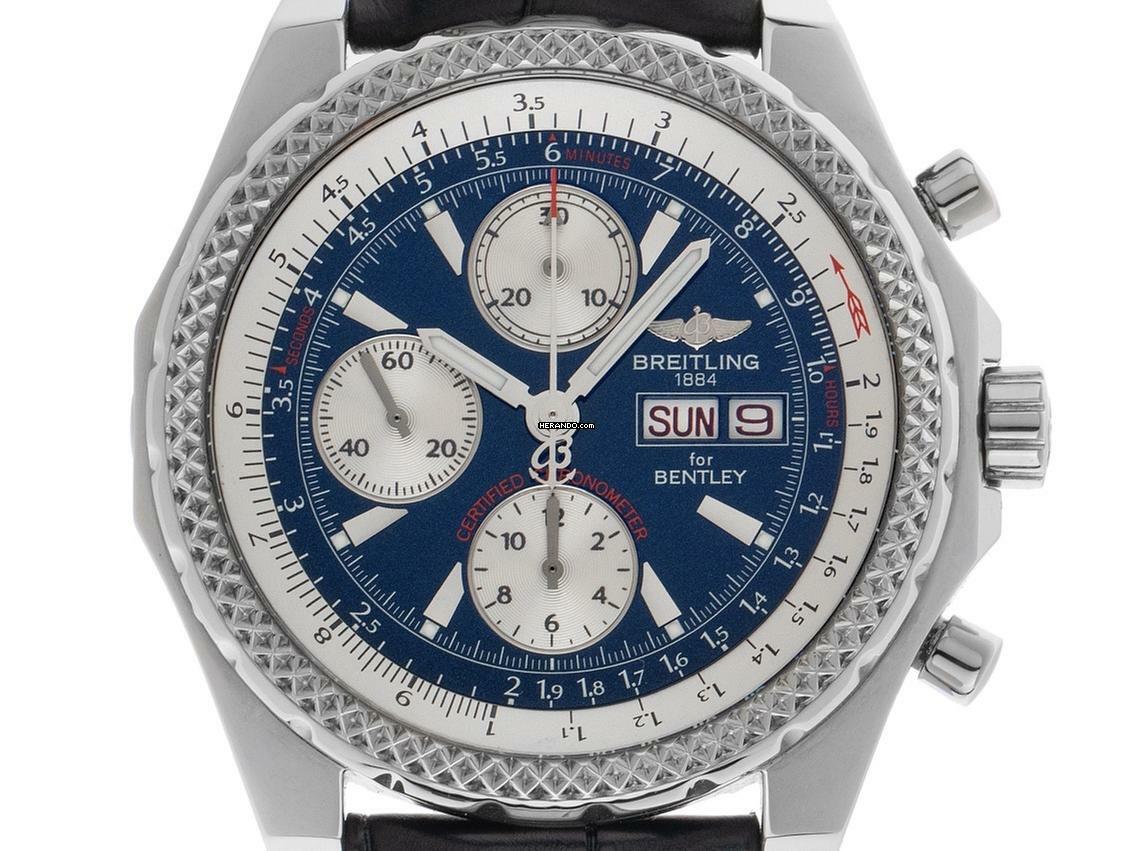  Breitling Bentley GT for Bentley GT Chronograph Day-Date Ref.A13362 2010 original Box sehr gut Vintage 