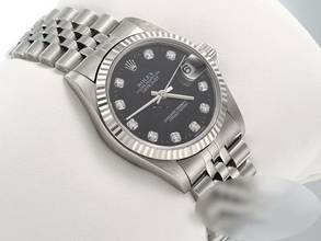 Thumbnail von Rolex Datejust 31 31mm Medium Stahl Weissgold 750 Diamanten Automatik Gold Stainless Steel 18kt White Gold Jubilé-band Chronometer Oyster Black Dial