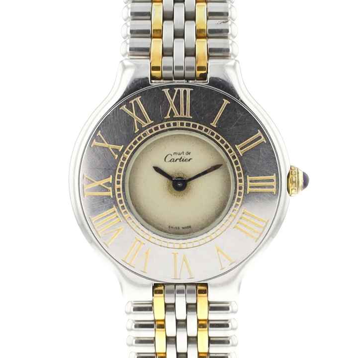  Cartier 21 Must de Cartier PM Steel Gold 