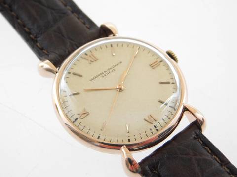  Vacheron Constantin Fancy Lugs 18 Karat Rotgold Herrenuhr Rarität im Top Zustand seltenes Herrenmodell mit Handaifzug 31,5mm 