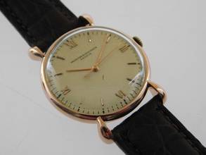 Thumbnail von Vacheron Constantin Fancy Lugs 18 Karat Rotgold Herrenuhr Rarität im Top Zustand seltenes Herrenmodell mit Handaifzug 31,5mm