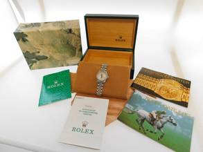 Thumbnail von Rolex Oyster Perpetual Lady Date Datejust im Full Set LC 100 Top Band Box Papiere komplett v 1993 LC 100